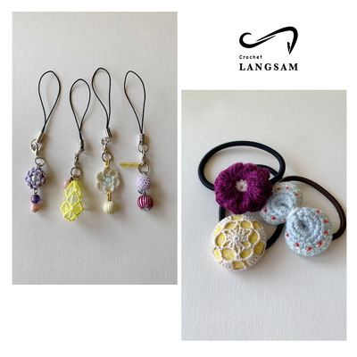 ☆プレゼントチェック×ミモザ☆ ハンドメイドリバーシブルスタイ