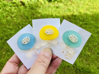SALE!ペーパークイリング お花のフレームメモクリップ付き